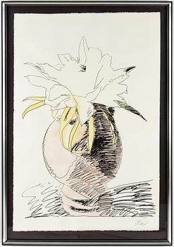 Andy Warhol · ANDY WARHOL, handkolorerad serigrafi, 1974, signerad i blyerts och numrerad 119/250 a tergo (samt även signerad a tergo)