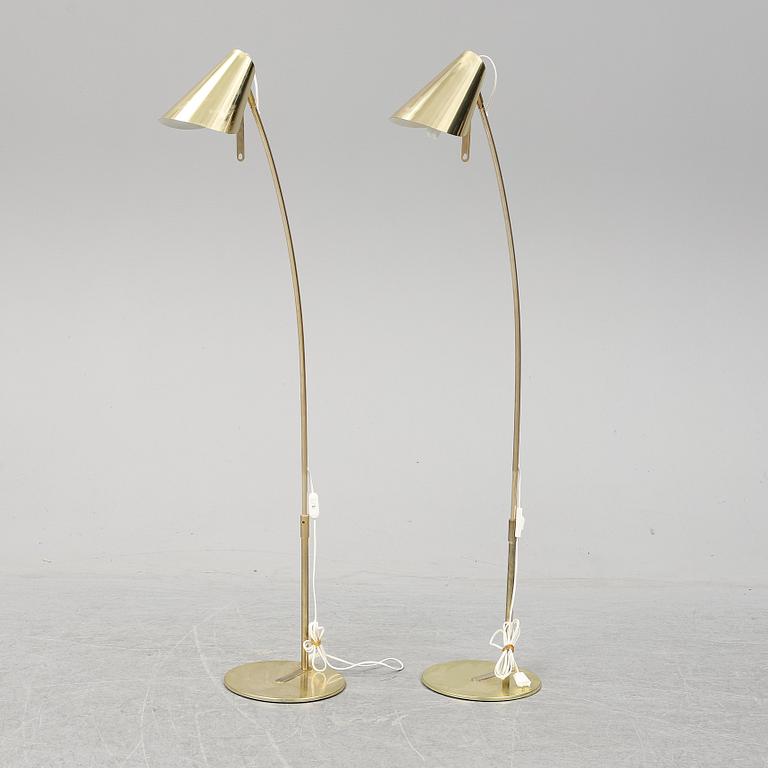 A pair of IKEA floor lamps.