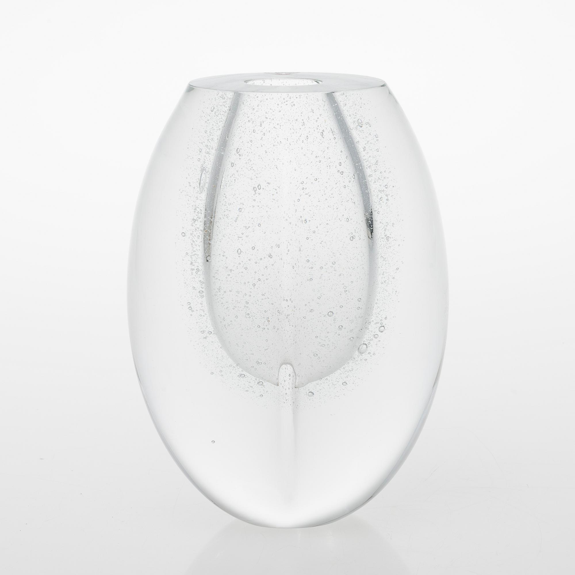 TIMO SARPANEVA, GLASSKULPTUR, "Claritas", glas, signerad Timo Sarpaneva Iittala 1984  C1749.
