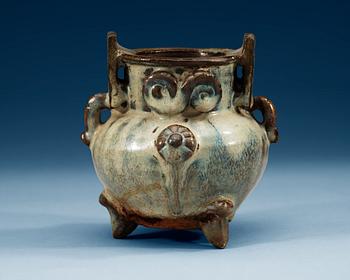 1415. RÖKELSEKAR, keramik. Yuan dynastin (1271-1368).