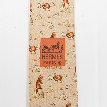 HERMÈS, slipsar, 3 st.