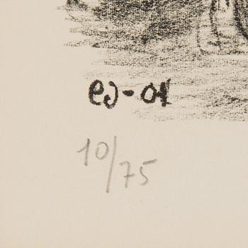 PAUL DELVAUX, litografi, signerad och numrerad 10/75.