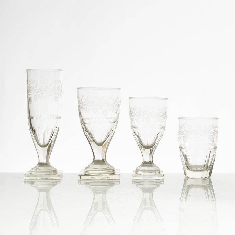 Glasservis, 48 delar, "Koskull", Kosta.