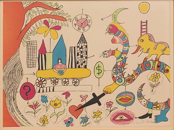 NIKI DE SAINT PHALLE, färglitografi, signerad, numbered e.a.