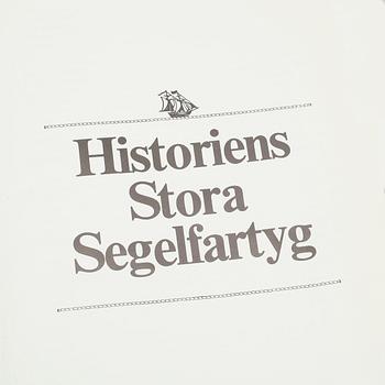 MINIATYRER, 50 st, Sterlingsilver, "Historiens Stora Segelfartyg", vikt ca 151 gram.