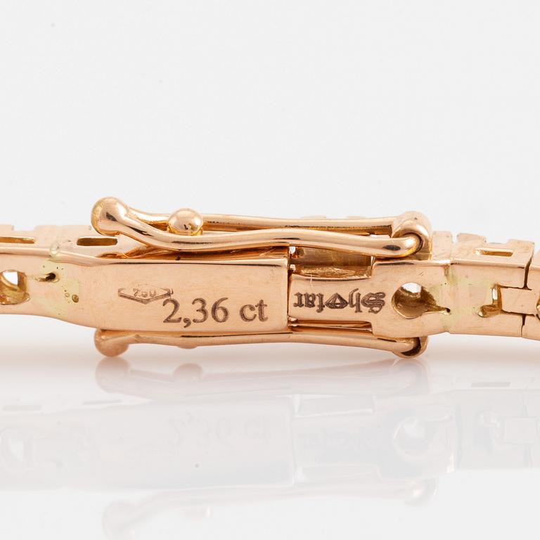 Brilliant cut diamond tennis bracelet,