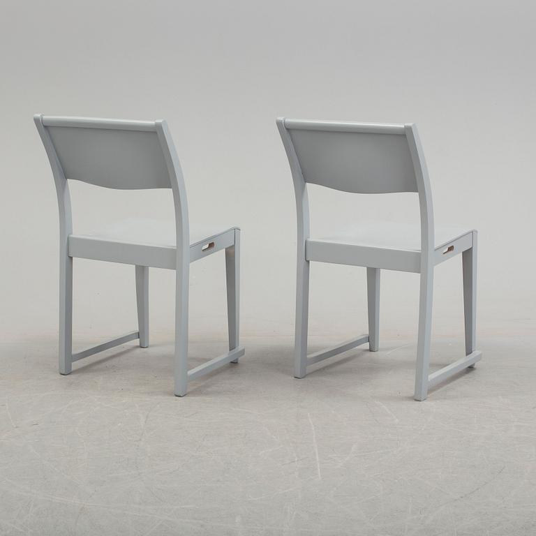 SVEN MARKELIUS, four painted 'Orkesterstolen' chairs.