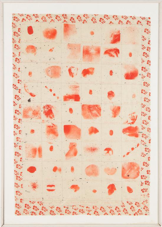 BARTON LIDICE BENES, mixed media, signed and dated 1977.