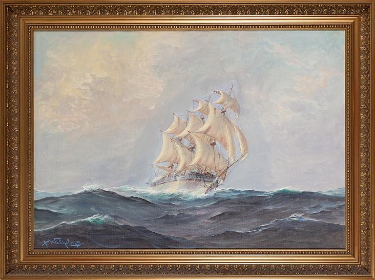 Alexander Wilhelms, olja på duk, signerad.