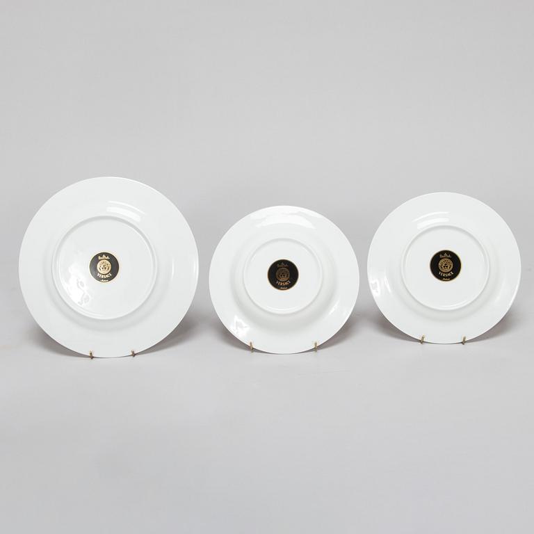 Versace, ruoka-astiasto, 27 osaa, posliini, "Medusa", Rosenthal, Studie-linie, Saksa.