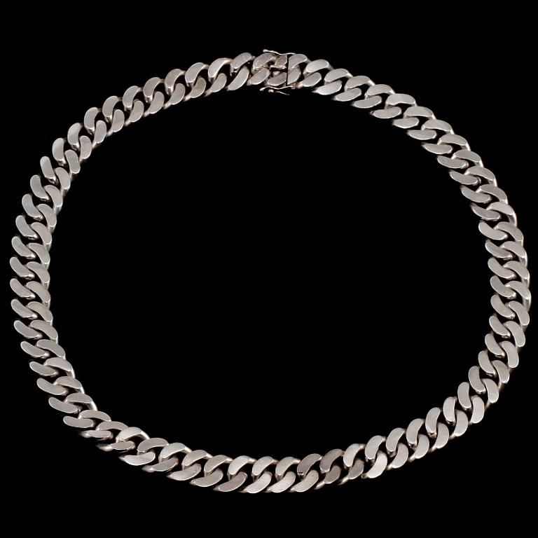 HALSLÄNK, sterlingsilver, Bröderna Hedens, Stockholm, 1976. Vikt 106 g.