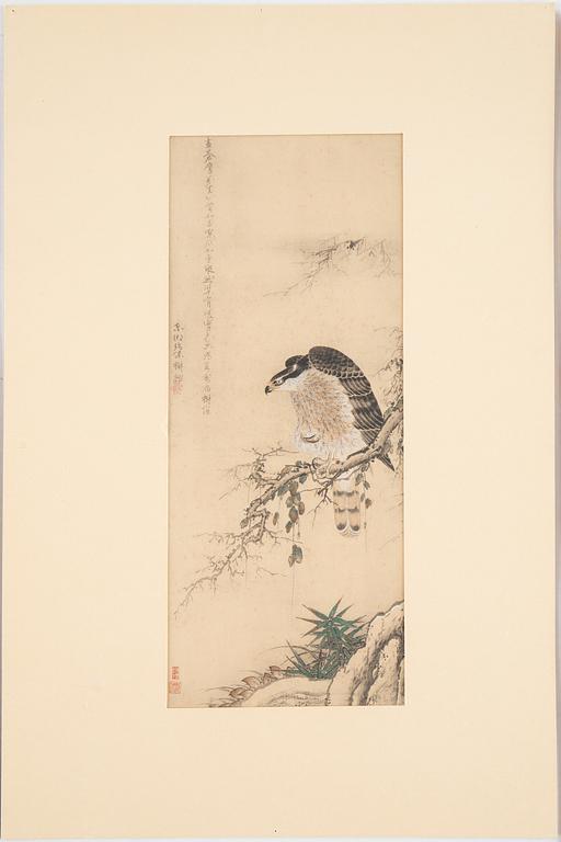 Three Japanese watercolours, 20th Century.