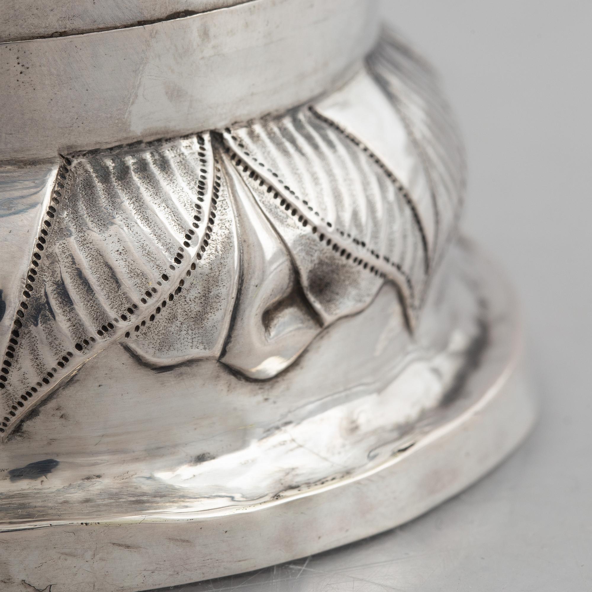 A Swedish Silver Beaker, mark of Christopher Nordin, Hudiksvall circa 1830.