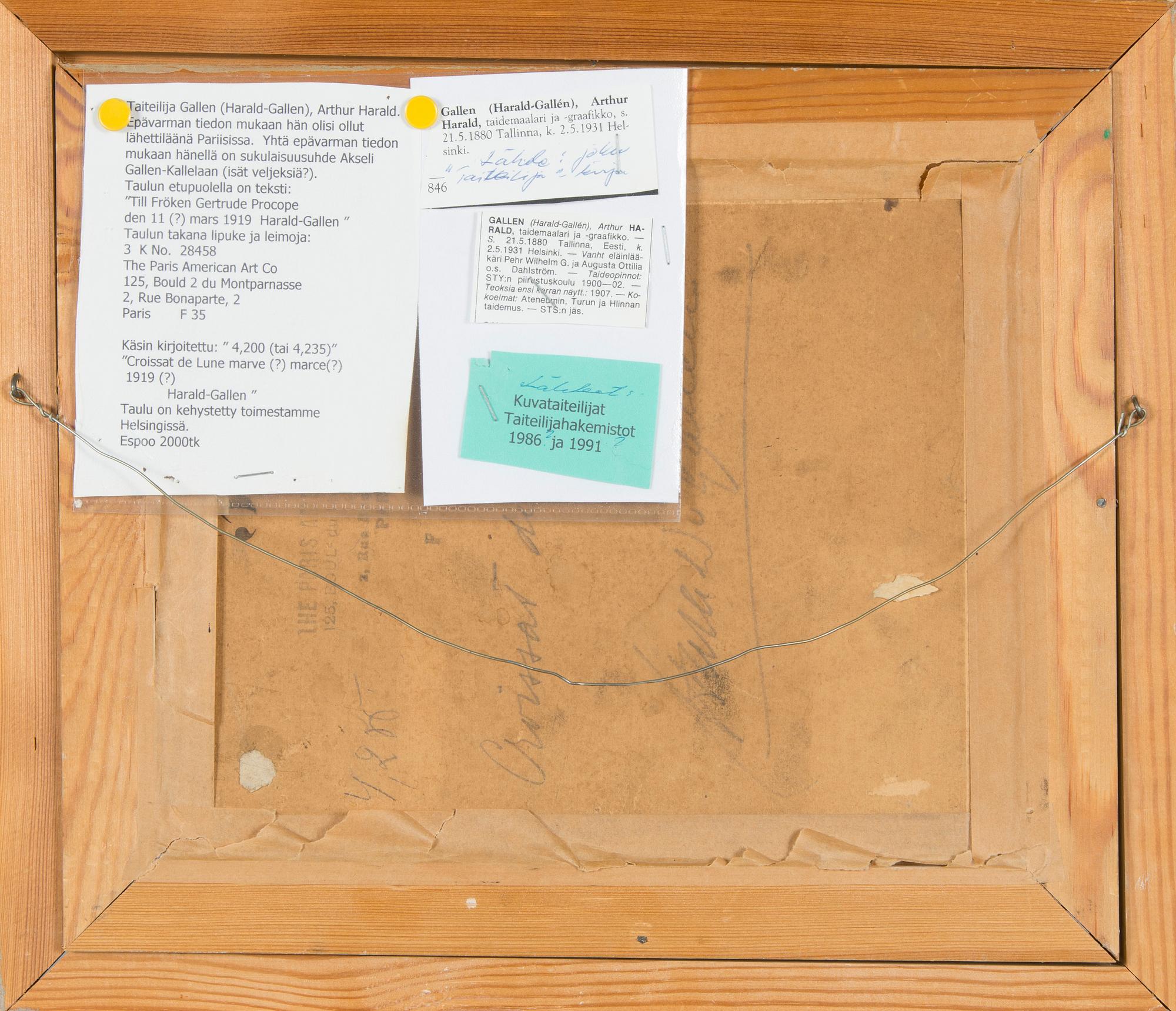 Harald Gallen, Crescent Moon.