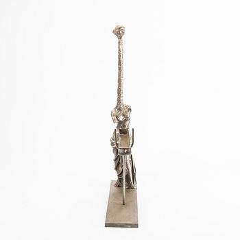 Salvador Dalí, sculpture marked Dali and numbered 595/1000 silver patinated bronze.