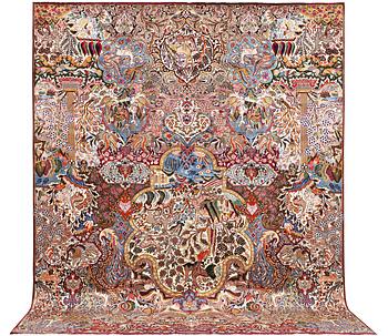 A carpet, Kashmar, ca 397 x 300 cm.