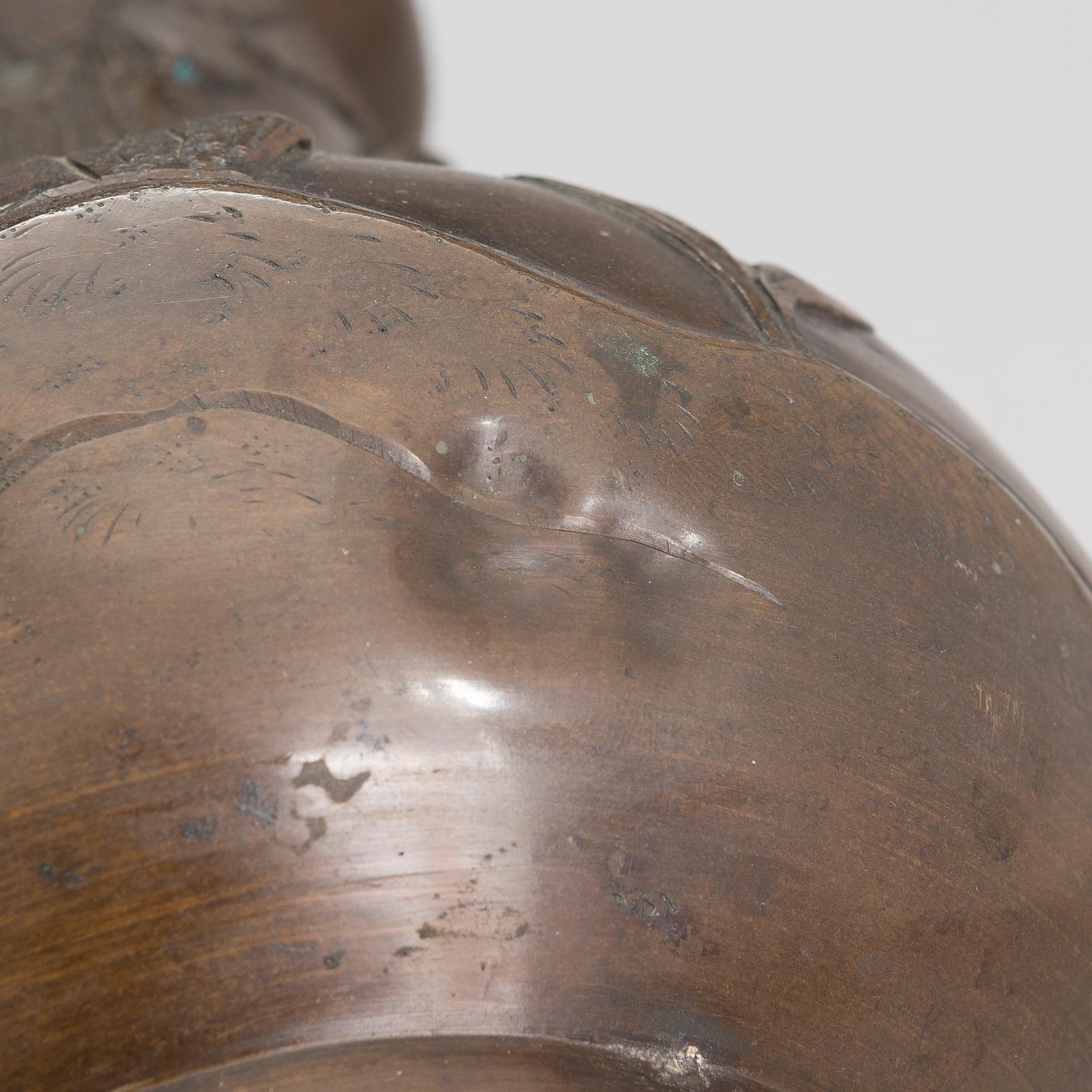 MALJAKKOPARI, pronssia, Japani, 1900-luvun alkua.