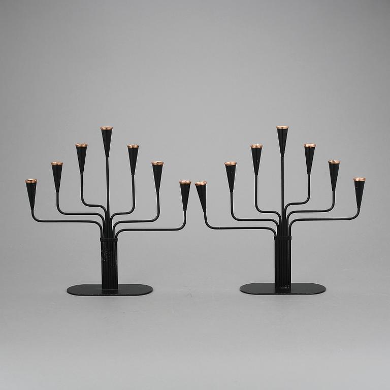 KANDELABRAR, ett par, Gunnar Ander, Ystad Metall.