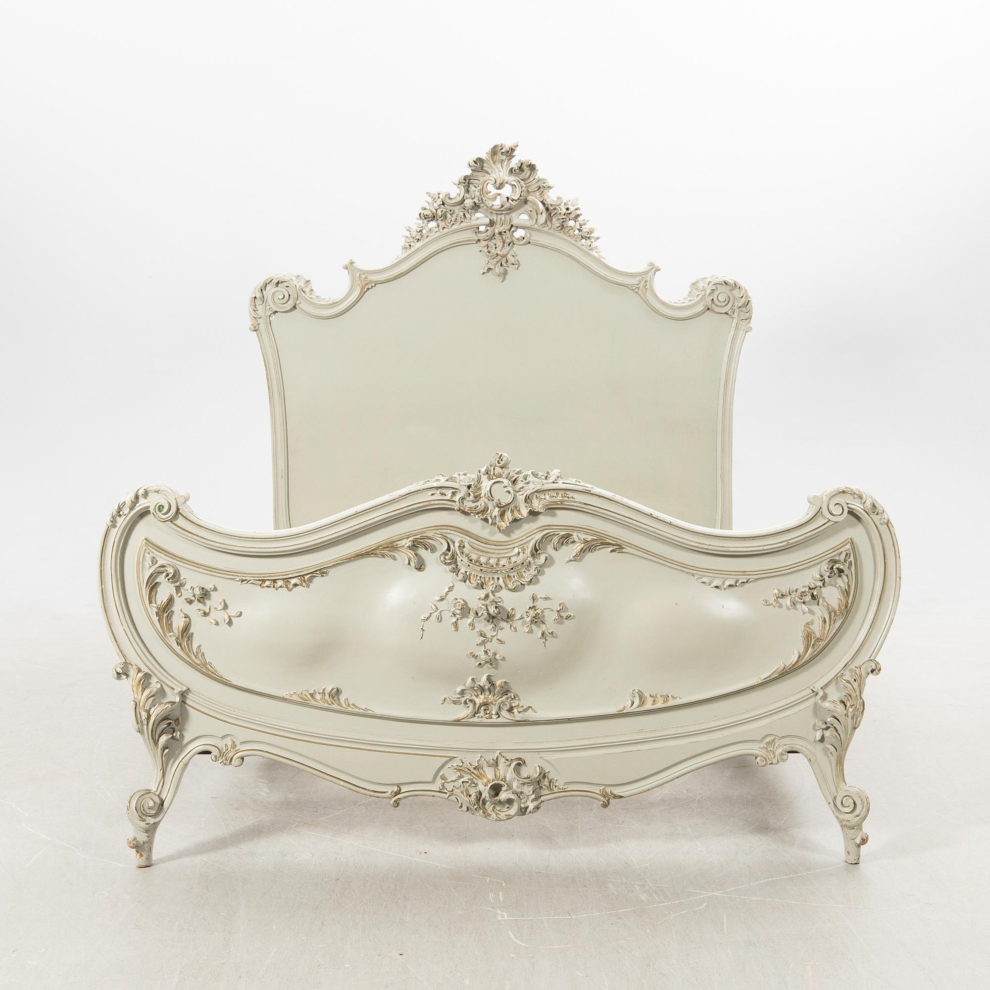 Bed in the Louis XV style, L. Malard, Paris, early 20th century.