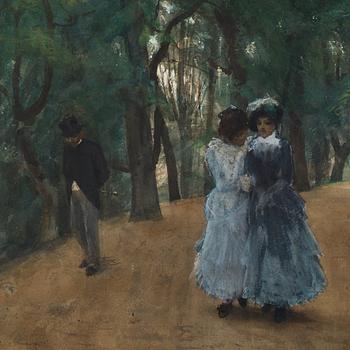 Anders Zorn, "Promenad i parken".