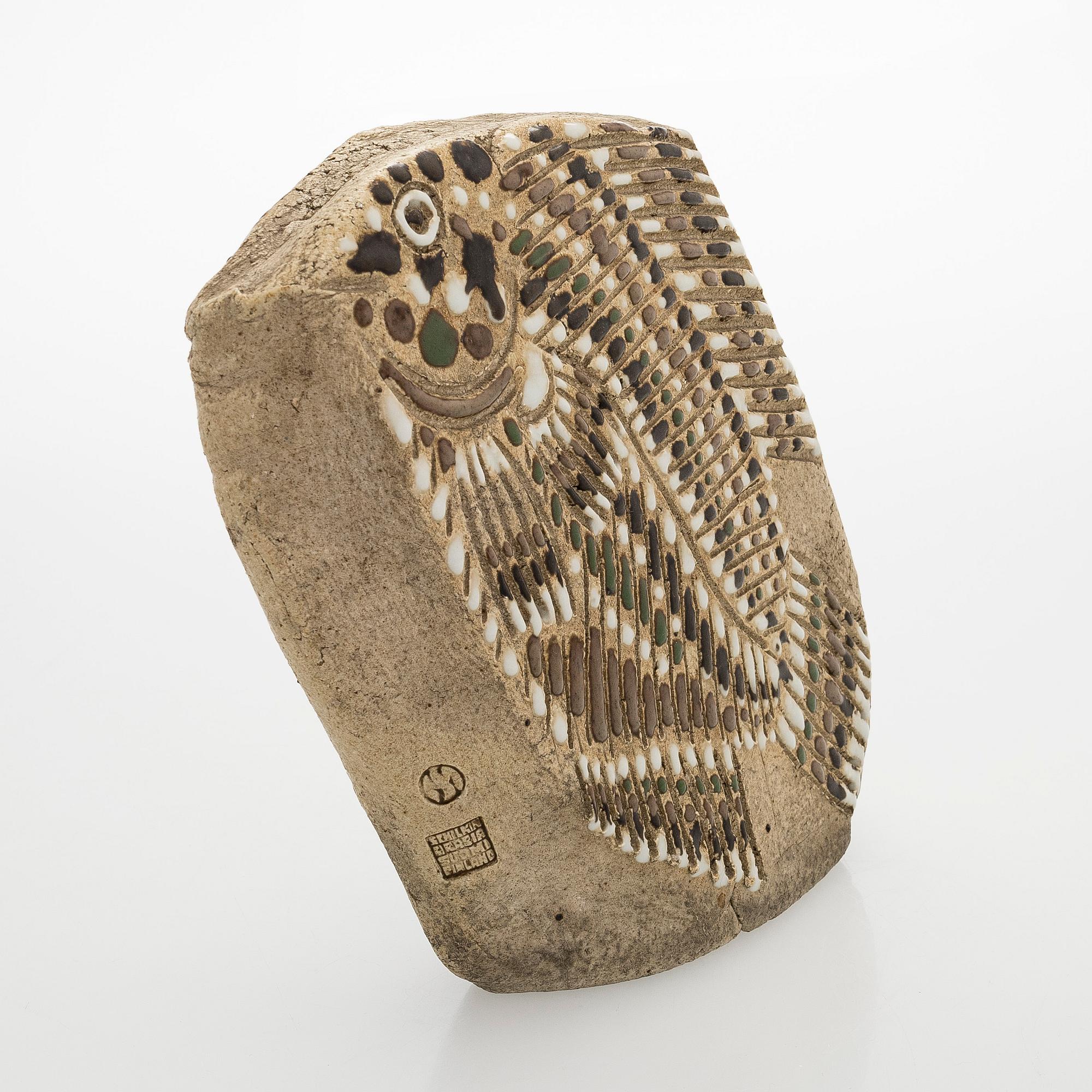 Michael Schilkin, a stoneware sculpture, stamp signed Schilkin Arabia Suomi Finland.