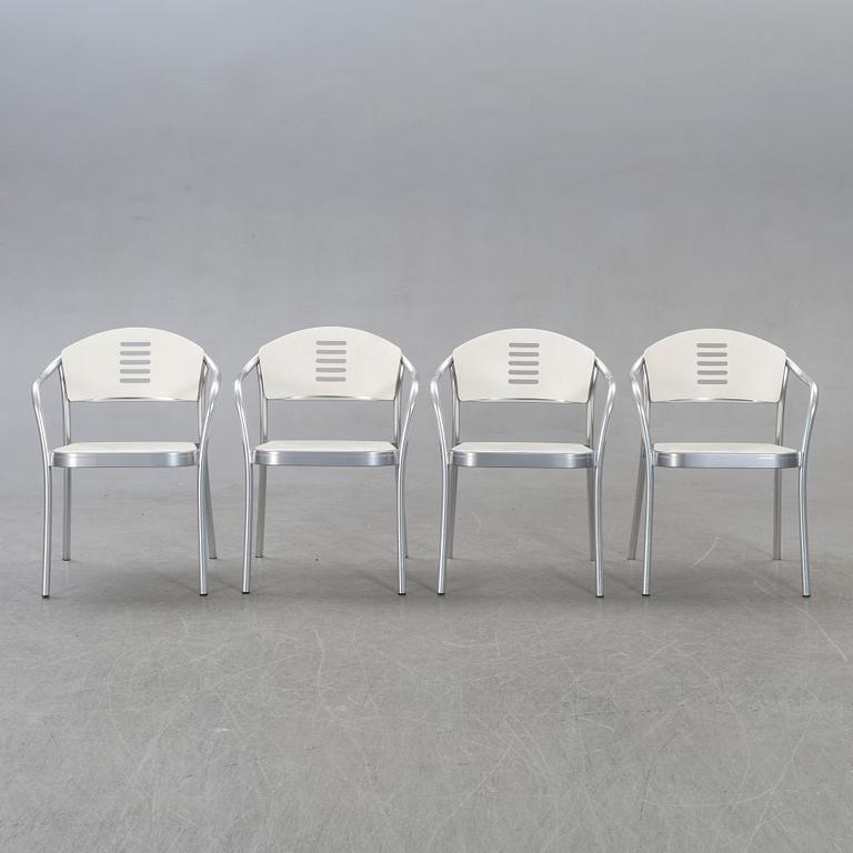 Vico Magistretti, chairs 6 pcs Kartell, Mauna kea alter part of the 20th century.