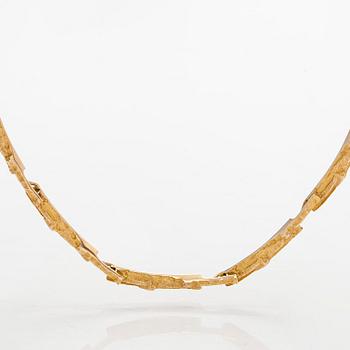 Björn Weckström, kaulakoru, "Tunturi", 14K kultaa. Lapponia 1976.