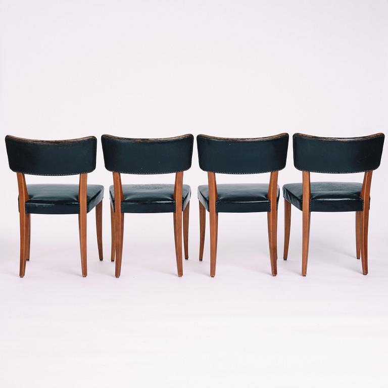 Axel Einar Hjorth, a set of four chairs, model "Sonja", Nordiska Kompaniet 1930s.