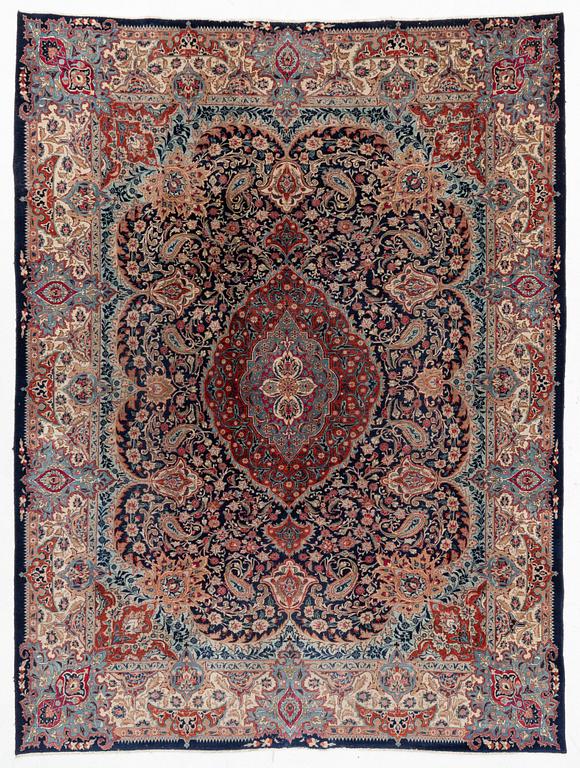 A Kashmar carpet, c. 390 x 289 cm.