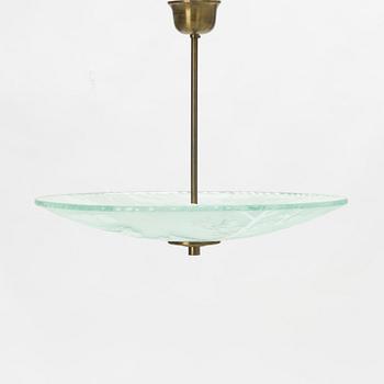 A Swedish Grace ceiling light, 1920's/30's.