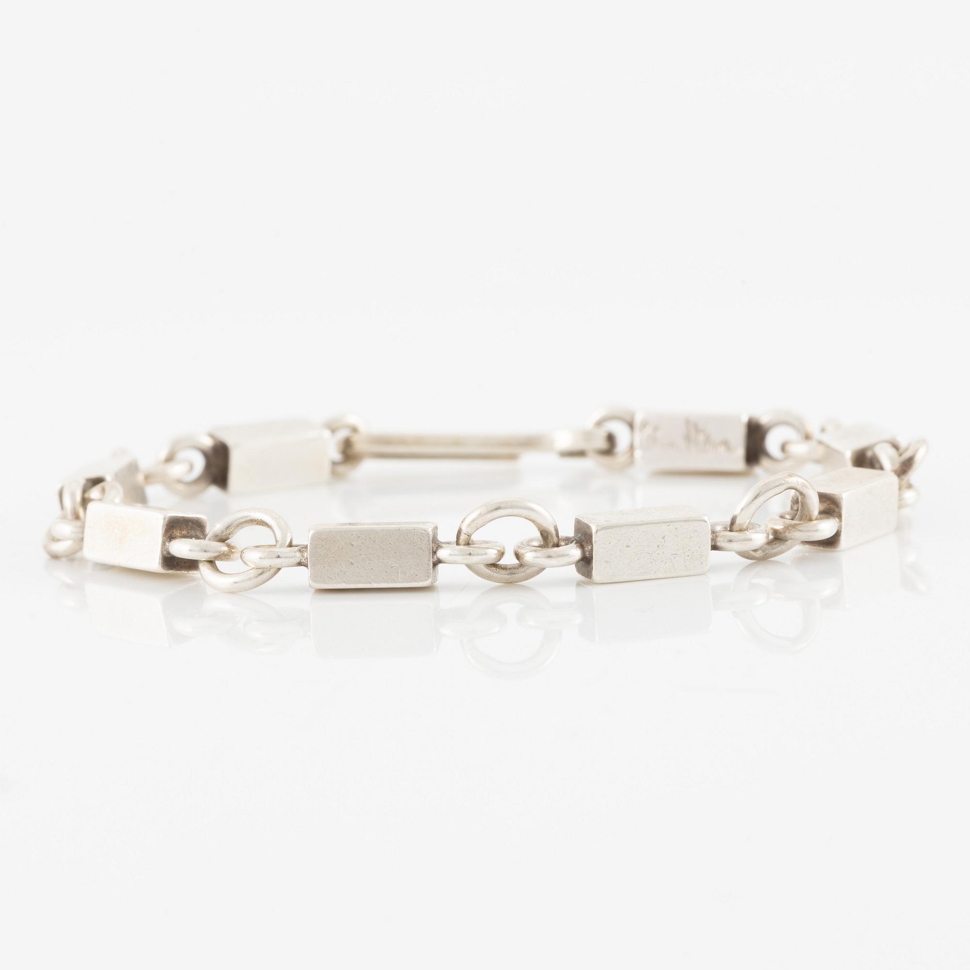 Wiwen Nilsson, armband, silver, Lund 1956.