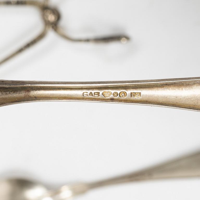 Cutlery, 47 pcs, silver, mostly Sweden.