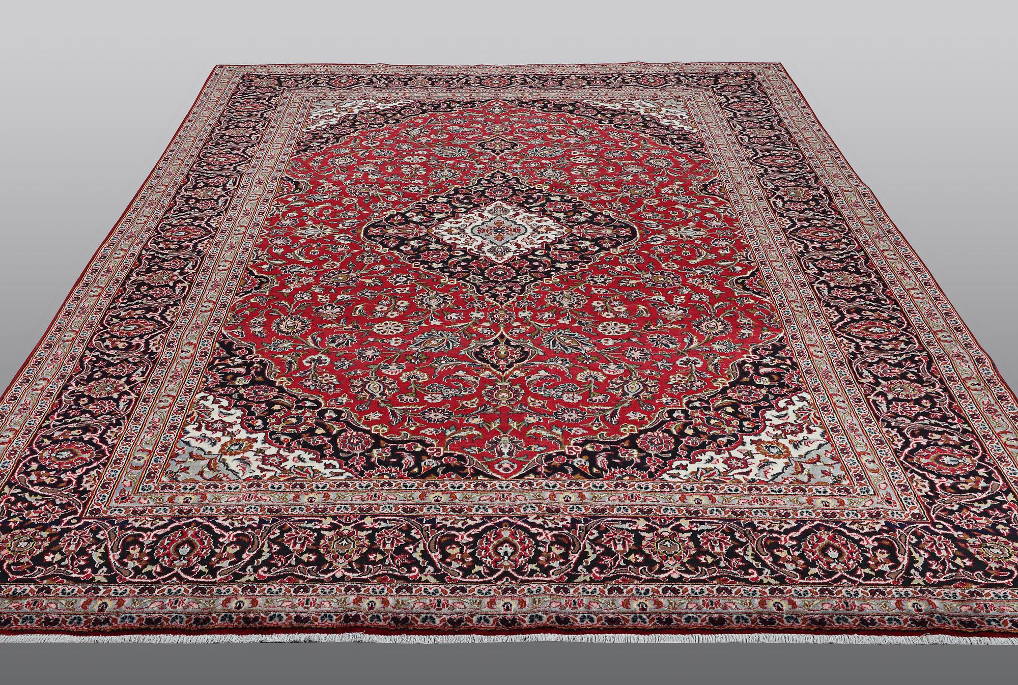 A CARPET, Kashan, ca  405 x 286 cm.
