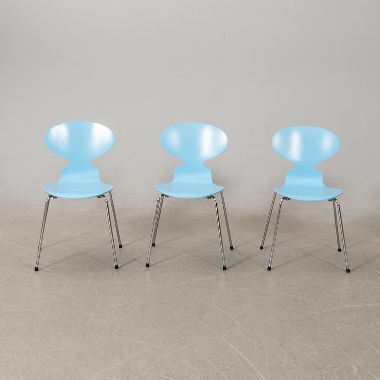 Arne Jacobsen, chairs 6 pcs, "Ant", Fritz Hansen, 1993.