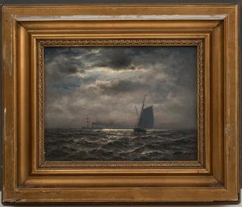 Oscar Kleineh, SHIPS IN MOONLIGHT.