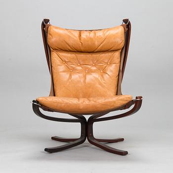 Sigurd Ressel, fåtölj, "Falcon chair", Vatne Möbler Norge 1970-tal.