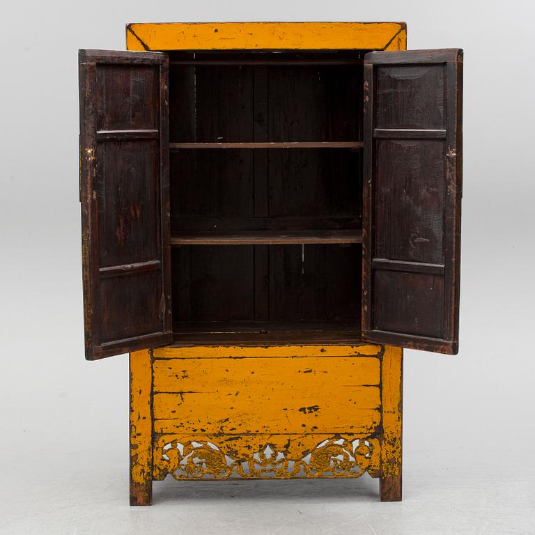 A Chinese wooden cabinet, Shangxi, circa 1900.