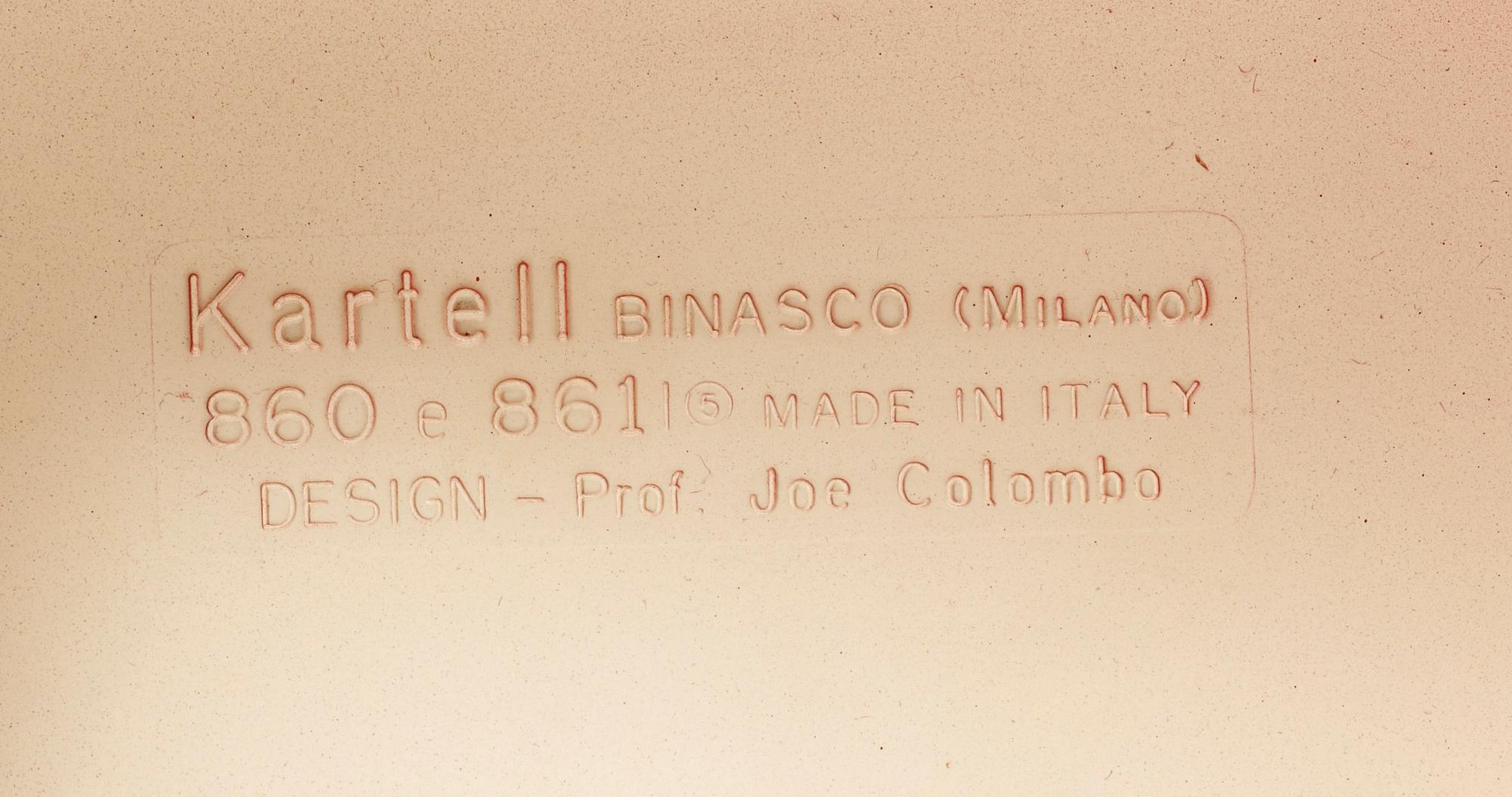 STOL, modell nr 4867 Joe Colombo, Kartell, Italien, 1960-tal.
