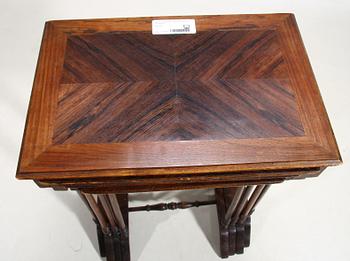 SATSBORD, 4 delar, nyrenässans, sent 1800-tal.