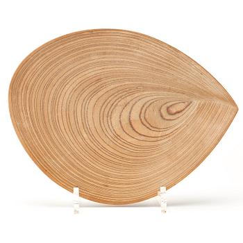 A Tapio Wirkkala leaf platter, Finland 1950's.