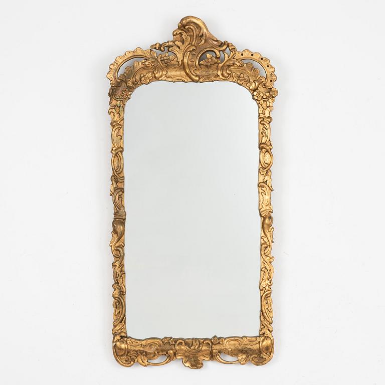 A Rococo mirror, Germany, second half of the 18th Century.