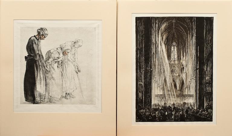 BOK, Frank Brangwyn med 20 grafiska verk.