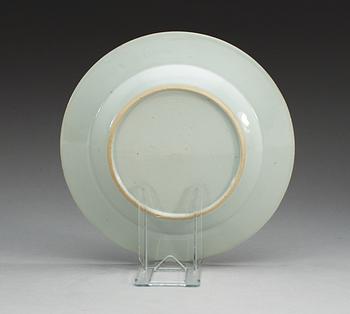 TALLRIK, kompaniporslin. Qing dynastin, Qianlong (1736-95).