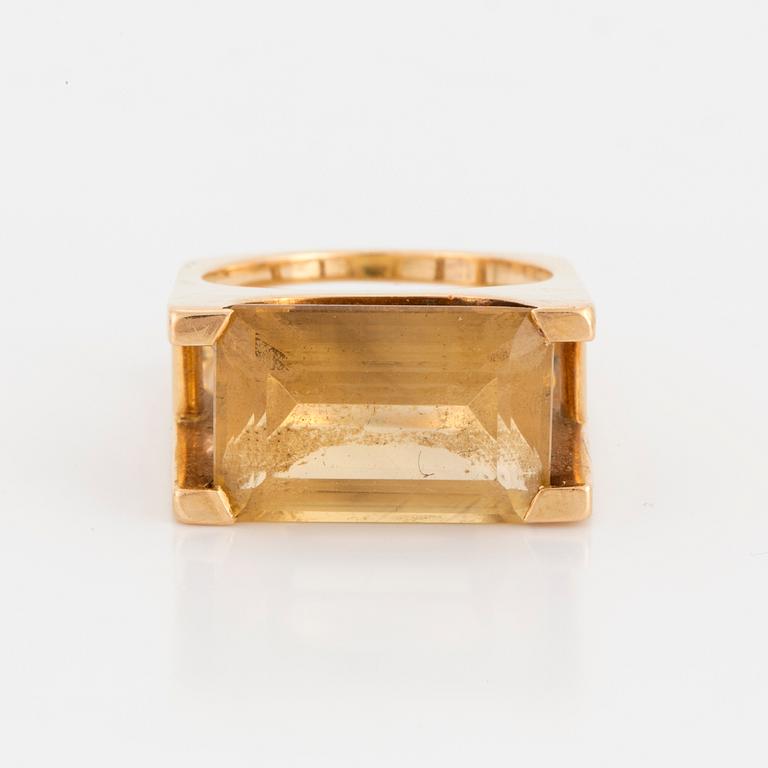 A Rey Urban ring with citrine.