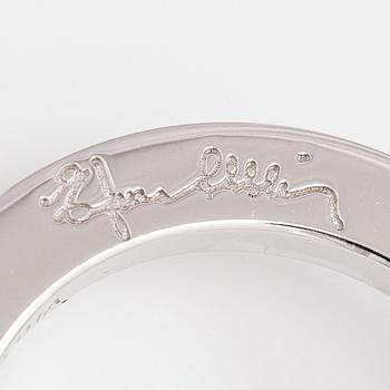 Efva Attling, ring, fasettslipad akvamarin, 18K vitguld.