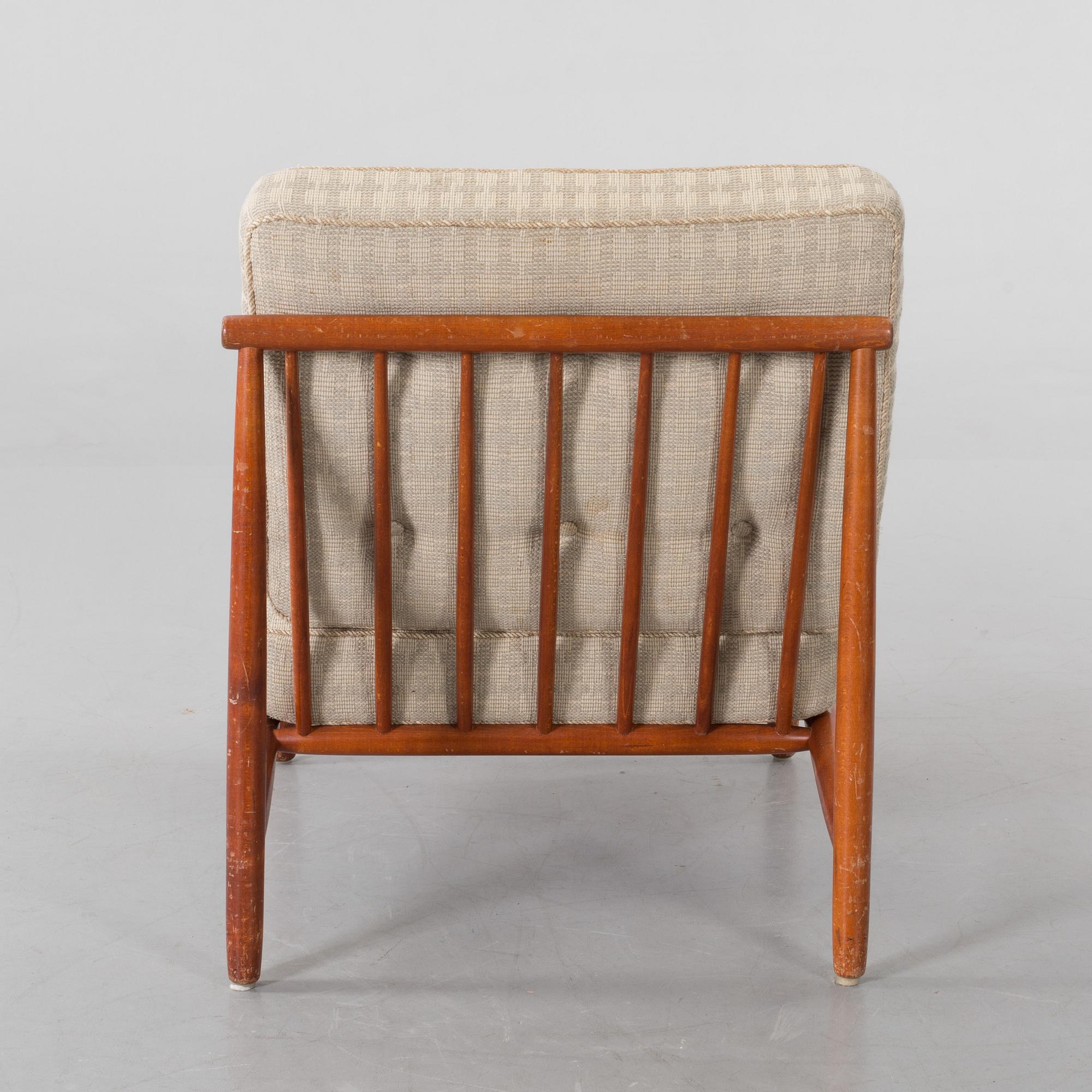 FÅTÖLJ, "Domus", Alf Svensson, Dux, 1950/60-tal.