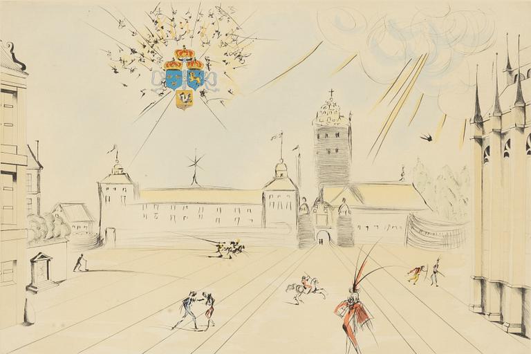 Salvador Dalí, "The Royal Castle, Stockholm".