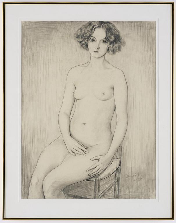 Nils von Dardel, Sitting model (Nadia).