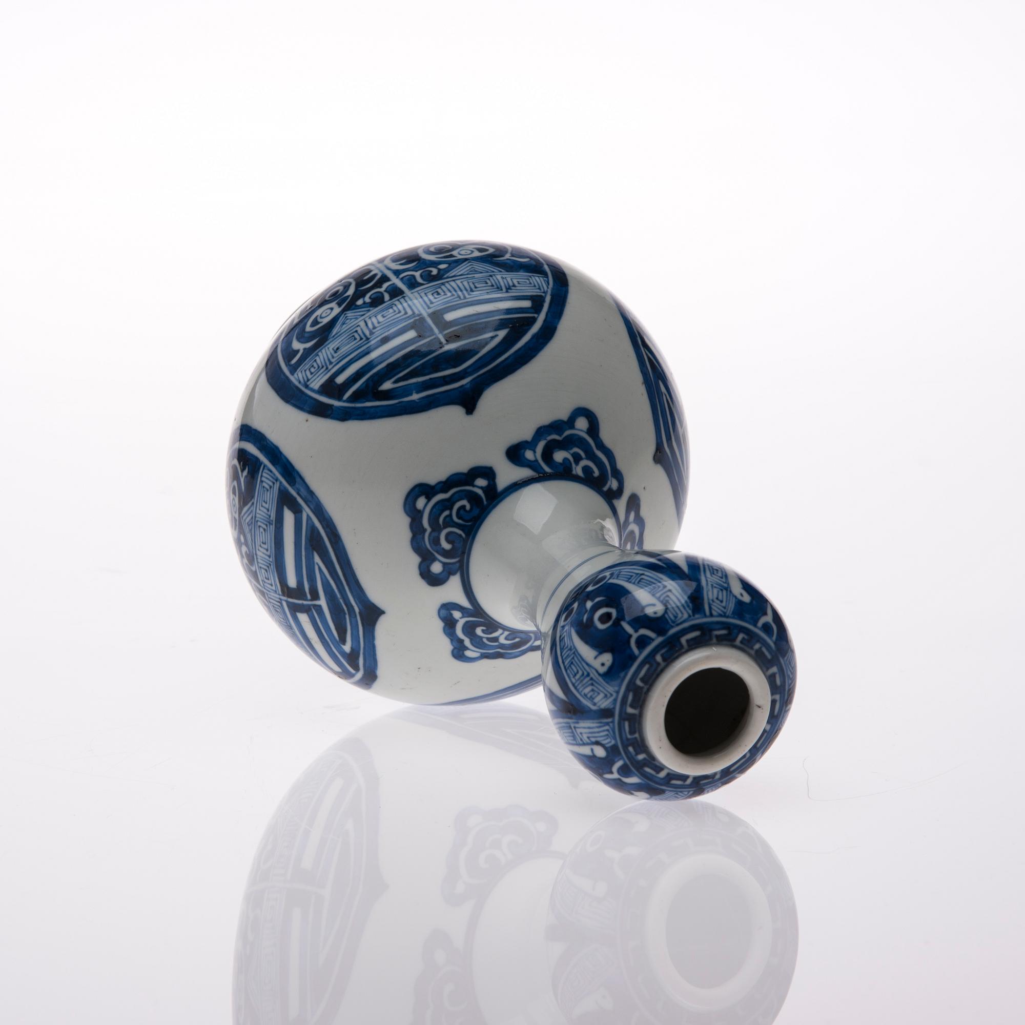 FLASKA, porslin, Kina, Yongzheng 1700-tal.