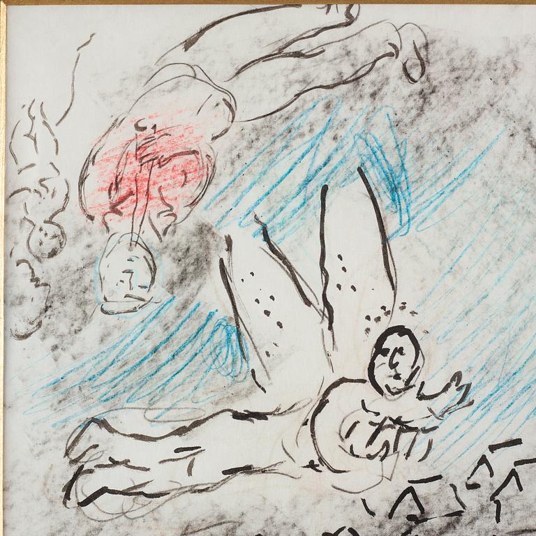 Marc Chagall, "L'artiste et l'ange".